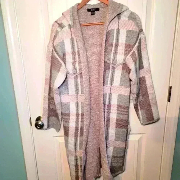 love ever after , open Cardigan with hood size large - Picture 1 of 3
